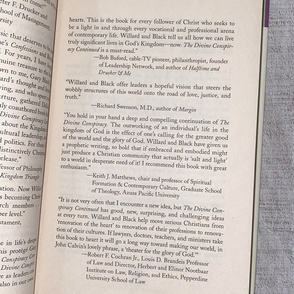 The Divine Conspiracy continued book - Picture 4 of 10